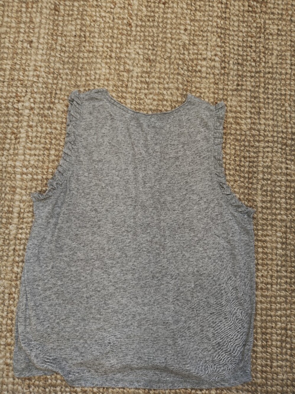 New Look Grey Ribbed Tank Top - Picture 2 of 2